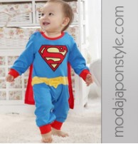 Japon Style Bebek Çocuk Superman Kıyafeti